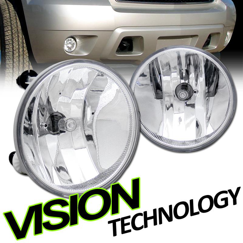 Factory style clear lens round fog lights lamps pair 07-09 escape/mustang gt500