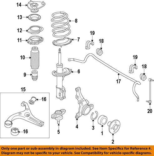 Kia oem 54840 2t000 suspension stabilizer bar link kit/sway bar link