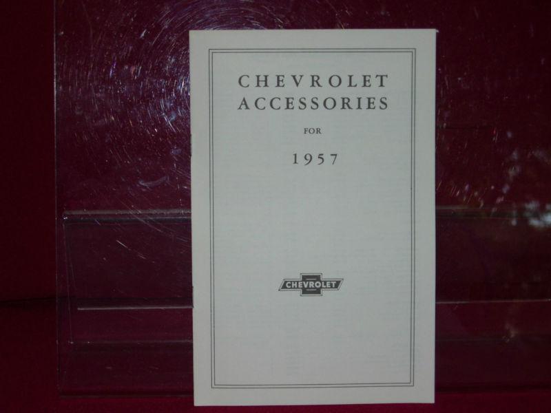 1957  chevrolet accessories  folder