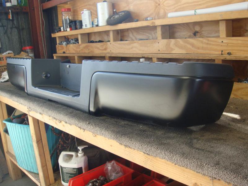  2008-12 ford f250-350 painted matte black rear bumper