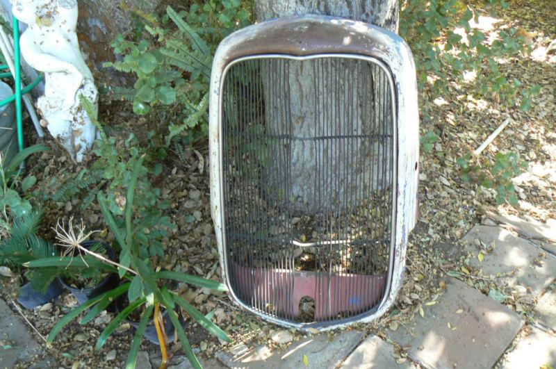 1932 ford grill shell with  insert original cut on side for channeled model a