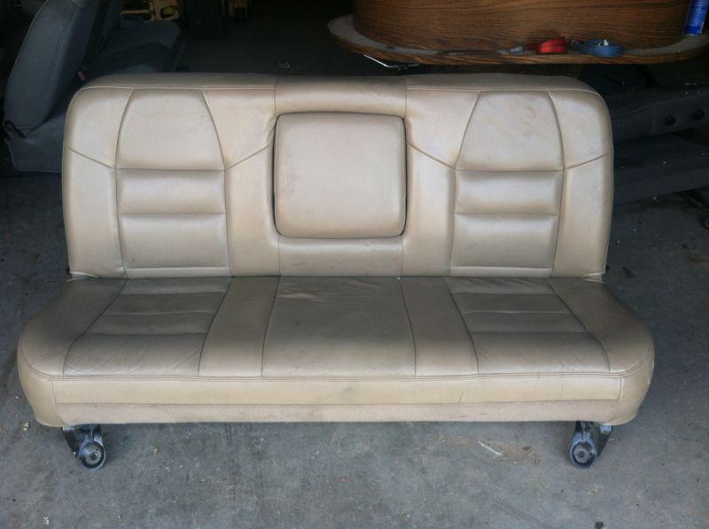 1999-2010 ford f250 f350 rear seat tan leather