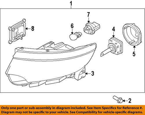 Ford oem bt4z13008j headlamp-headlamp housing