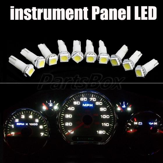 10 white pc74 wedge 5050 smd led dashboard instrument panel light 37 70 73 74 85