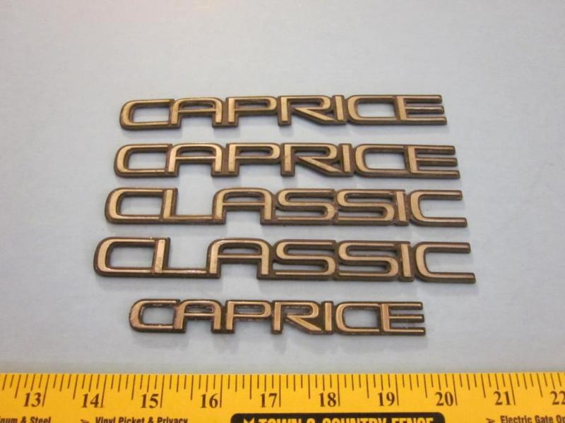 Chev caprice classic factory body emblems