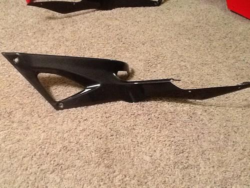 Ducati 1098s 1098 2007 carbon fiber left tank fairing cover panel great shape