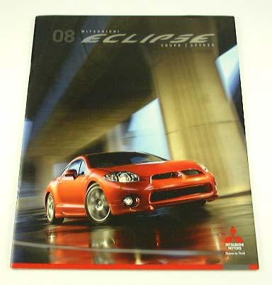 2008 08 mitsubishi eclipse coupe spyder brochure gt gs