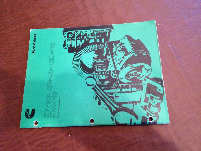 Cummins kt 450 ktc 525 kta 600 series diesel parts book catalog manual engine