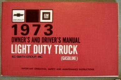 1973 chevy truck owners manual