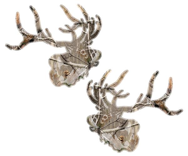 Elk decal set 4"x3.4" camo caribou buck hunting hunter vinyl sticker e1 zu1