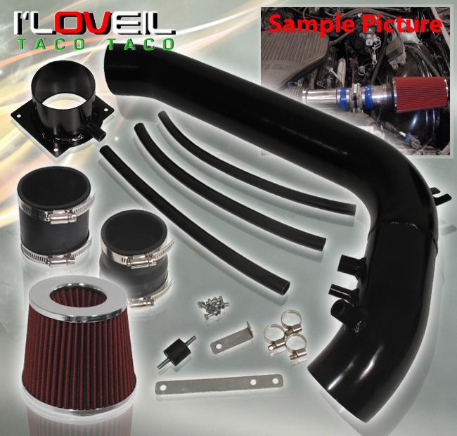 91-94 240sx jdm s13 performance induction cold air intake system black + filter