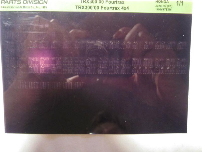 2000 honda atv trx300 fourtrax microfiche parts catalog trx 300 4x4