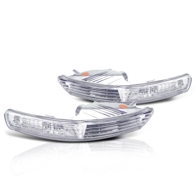 98-01 integra all models clear bumper signal parking lights lamps lens l+r set