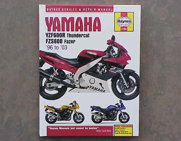 1996-2003 yamaha yzf 600 600r repair manual