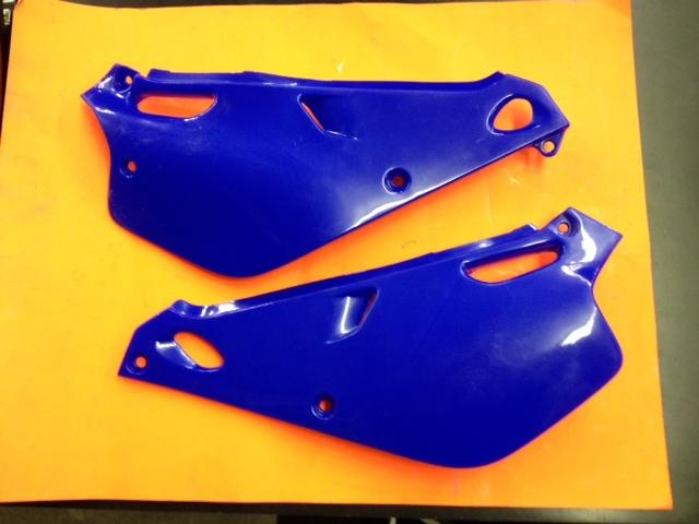 1993-2001 yamaha yz 80 side panels. acerib. yz blue. set. new!! fit most yz 80