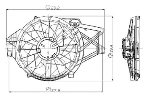 Replace fo3115120 - 2001 ford mustang radiator fan assembly car oe style part