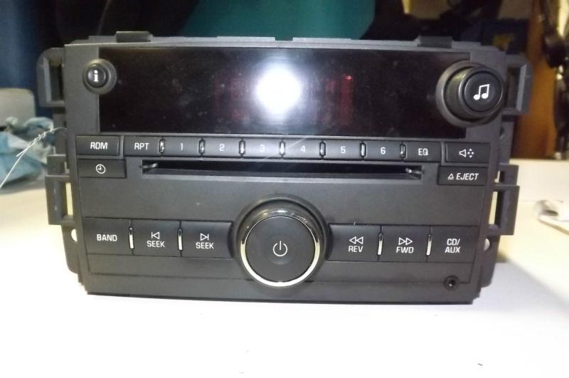 2009 pontiac torrent am fm cd aux radio 25957003 oem