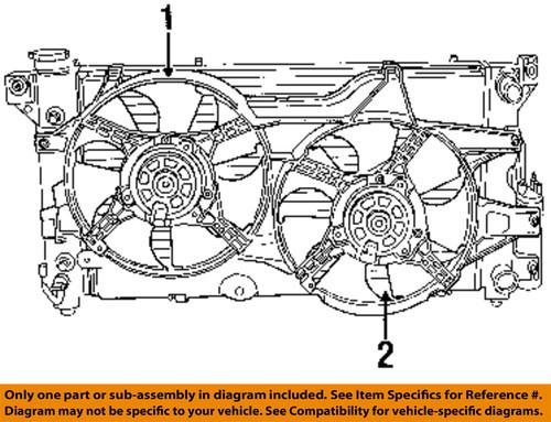 Mopar oem 4677695ab cooling fan-fan assembly