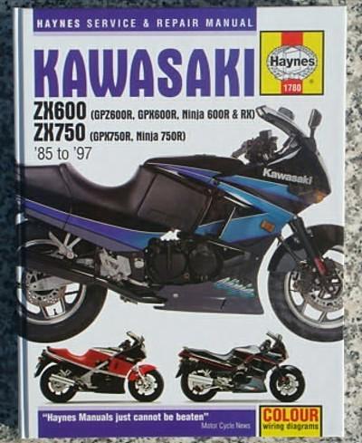 1985-1997 kawasaki ninja zx6 zx600 zx zx7 750 manual