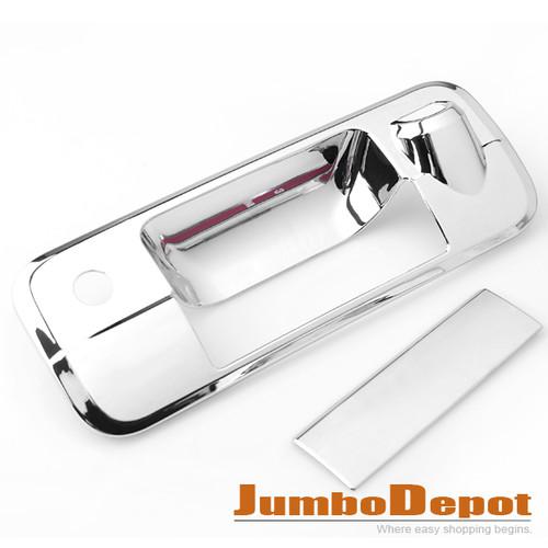 For 07-11 toyota tundra chrome tailgate rear door handle cover w/ camera hole