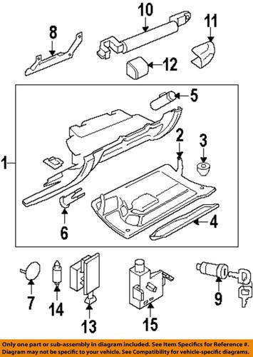 Volkswagen oem 1c1880247s08h glove box-glove box assembly