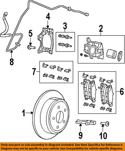 Jeep oem 52125198ac disc brake hydraulic hose/brake hose, rear