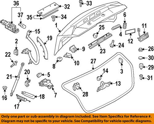 Audi oem n90641102 trunk lid-buffer nut