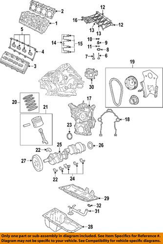 Mopar oem rl143396ab cylinder head/engine cylinder head