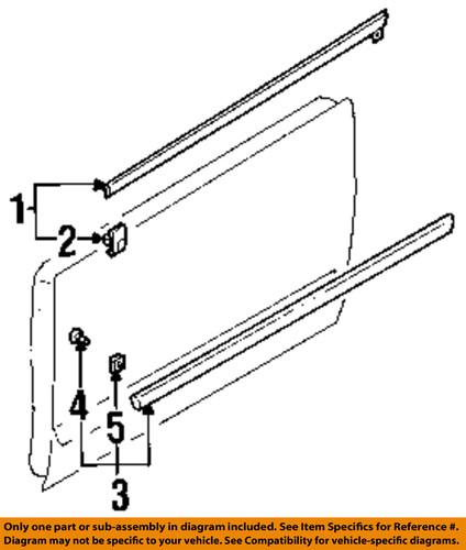 Subaru oem 61280fe001 front door-belt weather strip