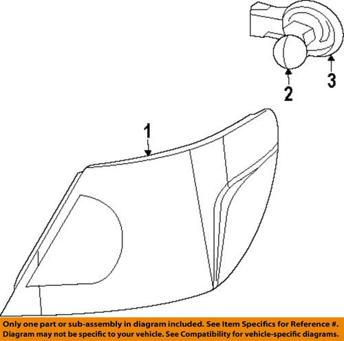 Chrysler oem 5182537ad tail lamp assembly