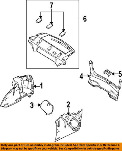 Mazda oem bn8v68894d interior-rear-lock bezel