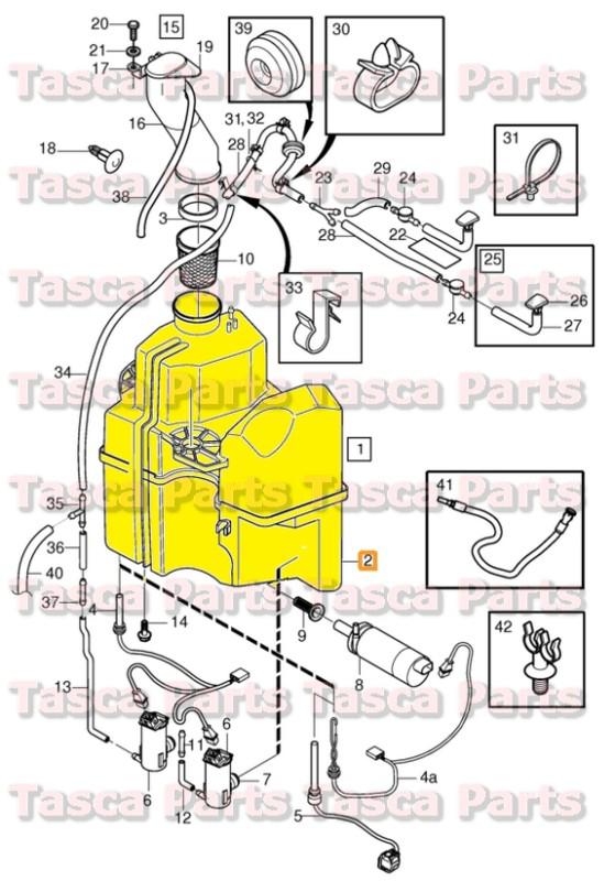 Brand new oem windshield washer fluid reservoir tank 01-09 volvo s60 v70 v70xc