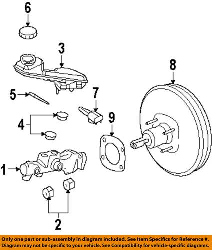 Mazda oem tdy14380za power brake booster/power brake unit