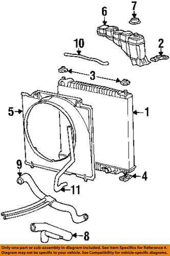 Ford oem 2c3z8a080aa radiator-reservoir