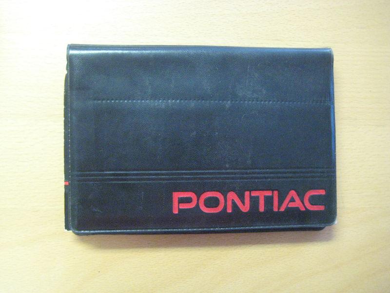 2002 pontiac sunfire books owners manual with leather binder