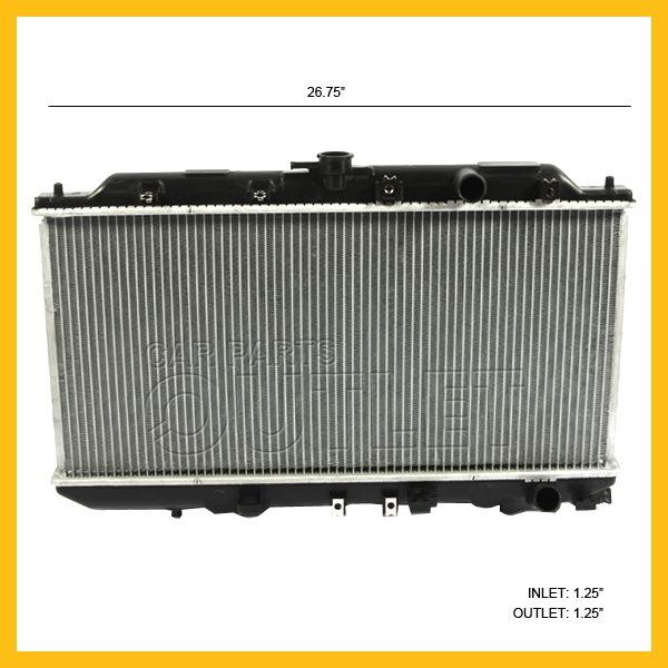 90 91 92 93 acura integra cooling radiator 1.8 1.7l l4 manual trans wo at no toc