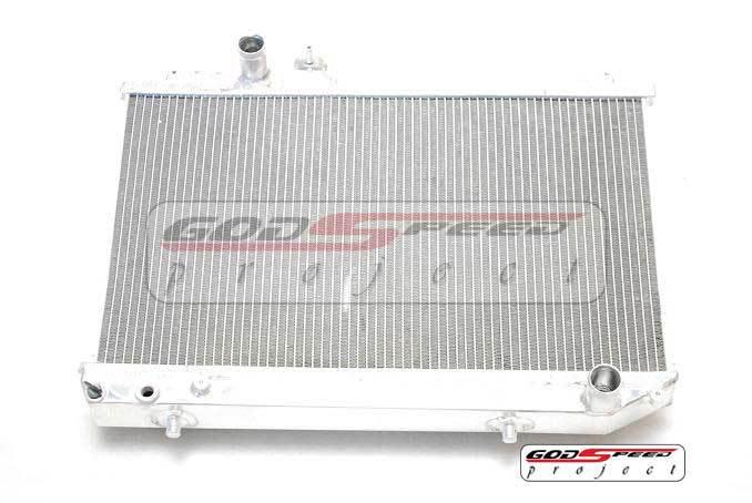 Godspeed 86-92 supra jza70 7mgte 7m mk3 aluminum radiator (turbo / na) 2 row