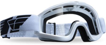 Fly racing white focus adult helmet goggles dirt bike mx