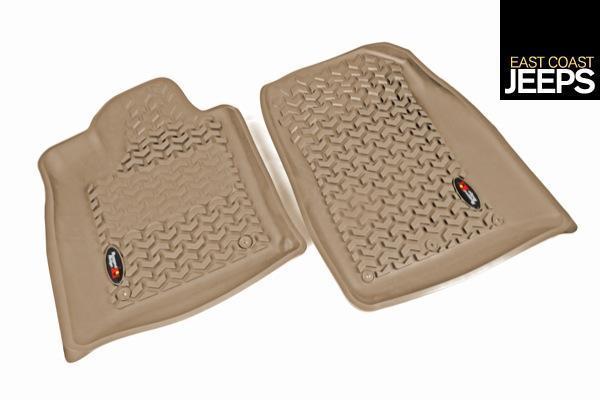 13920.32 rugged ridge floor liner fr pr tan 2013 jk