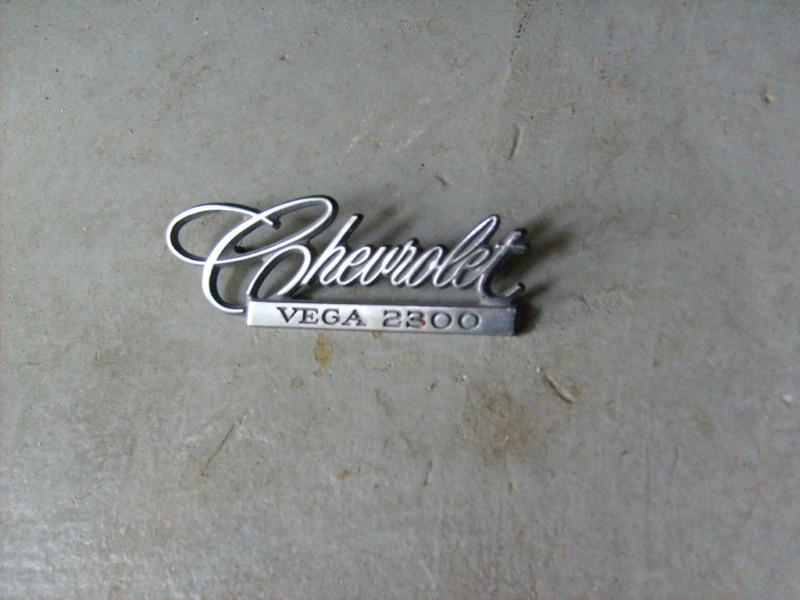 Chevrolet vega 2300 script emblem