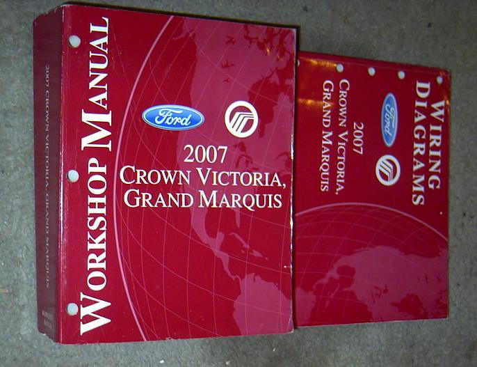 2007 ford crown victoria grand marquis factory shop service & wiring manuals