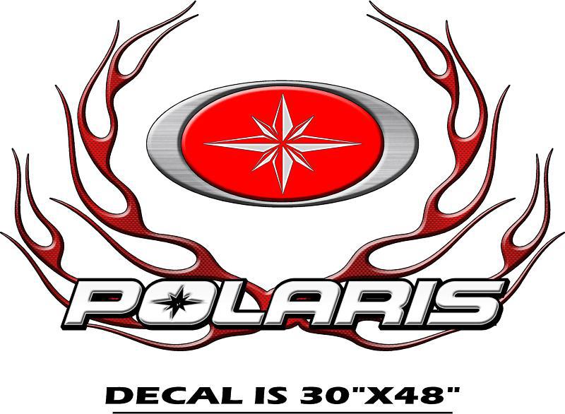 New polaris decal dragon rmk swithcback xc xcr - circle flame kit