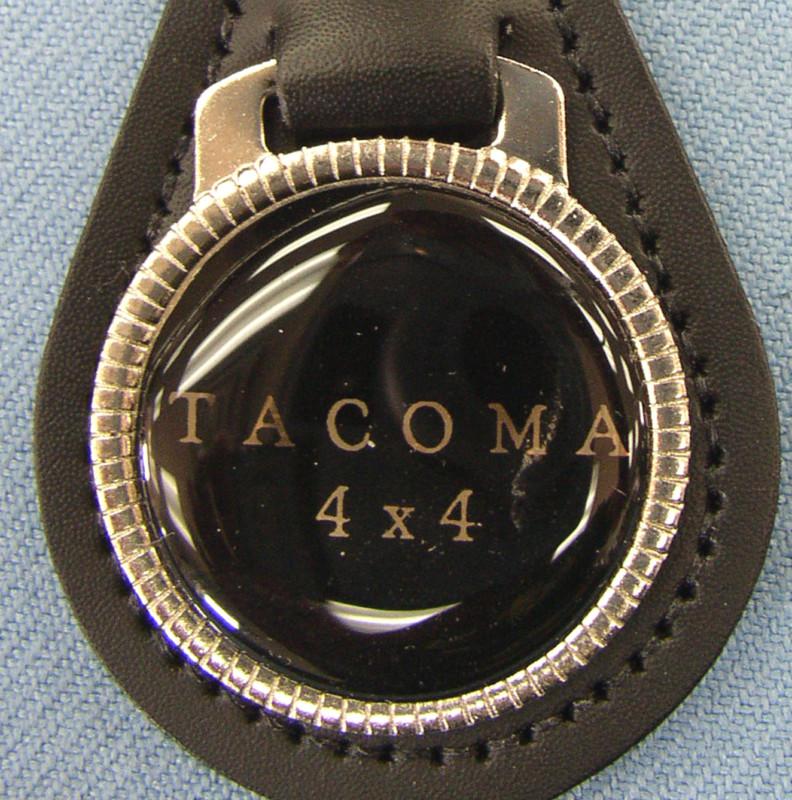 Vintage black toyota tacoma 4x4 black leather usa keyring key fob key holder 