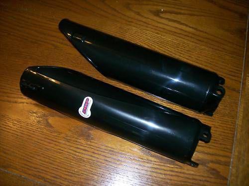 Kawasaki kx125 kx250 kx500 black fork guards covers 