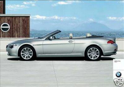 Original bmw car poster/6 series/e64/cabrio