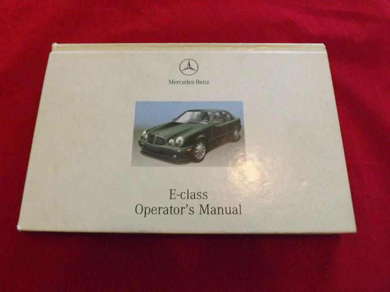 Mercedes benz e-class operator's owner's manual guide hardcover