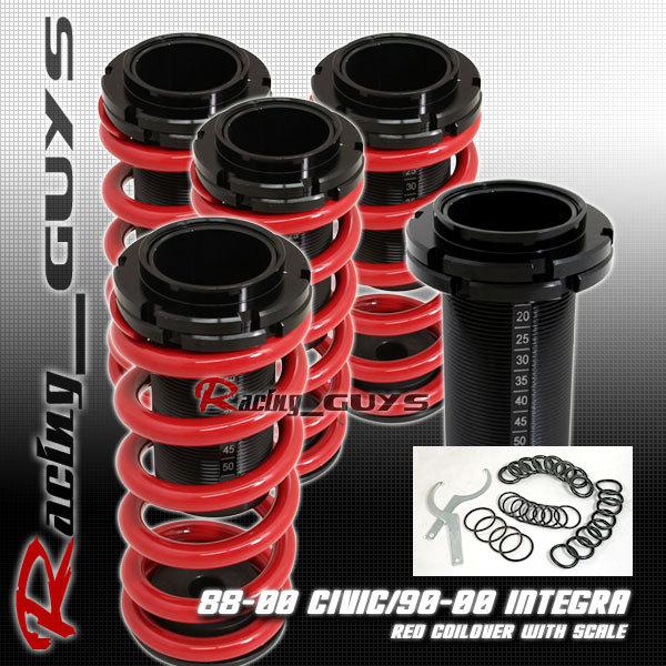 1992-2000 eg honda civic coil over coilover spring dx ex lx w/scale ek 2/3/4 dr