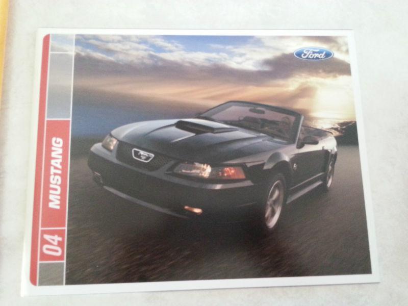 2004 ford mustang sales brochure 