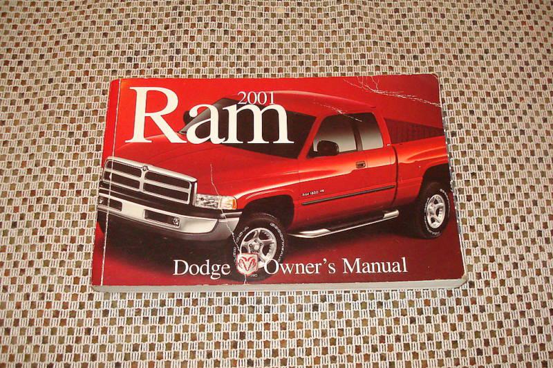 2001 dodge ram truck owners manual oem glove box book