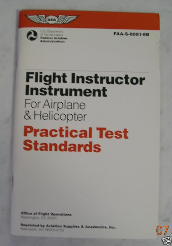 Flight instructor instrument- practical test standards - faa-s-8081-9b